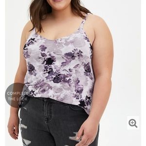 Super soft lavender floral swing cami